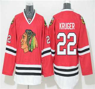 Chicago Blackhawks #22 Marcus Kruger Home Red Reebok NHL Hockey Jersey,We sell and wholesale Chicago Blackhawks #22 Marcus Kruger Home Red Reebok NHL Hockey Jersey on line form chian!